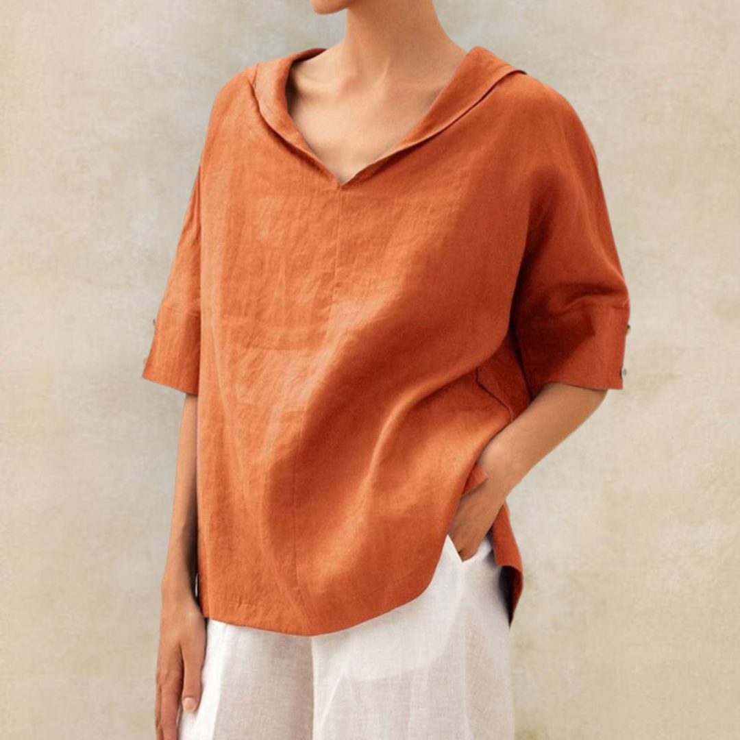 Zoe - Casual Loose Fitting Blouse