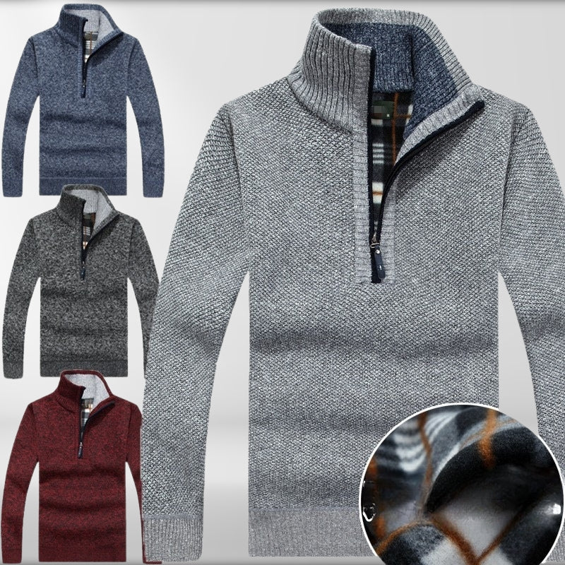 Lewis - Fleece Thicker Half Zipper Sweater
