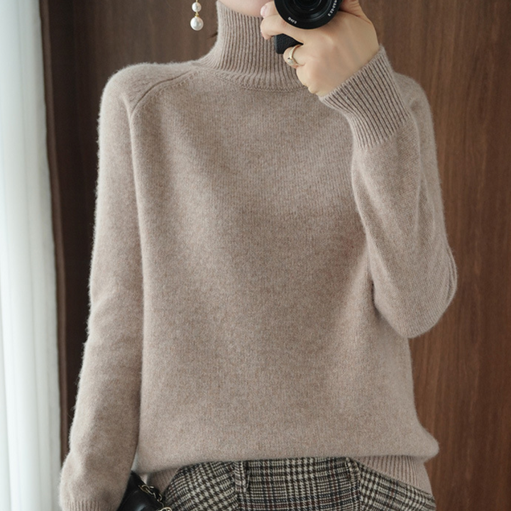 Sasha - Merino Wool Turtleneck Sweater