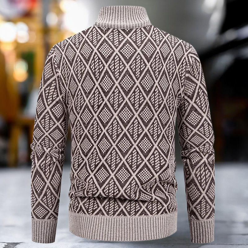 Lorian - Zipper Thick Fleece Warm Cardigan