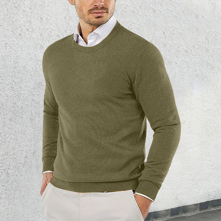 Ronny - Round Neck Cotton Sweater