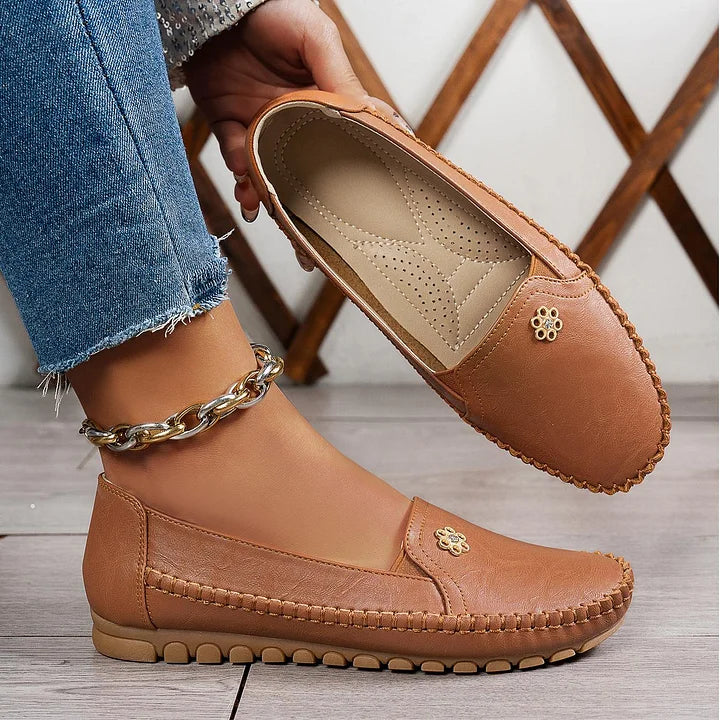 Chrysta - Orthopedic Leather Shoes