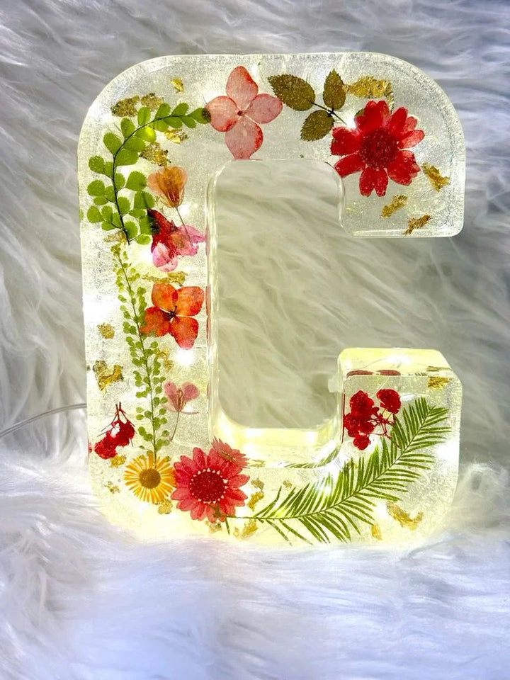 PetalLume - Handmade Flower Resin Night Light