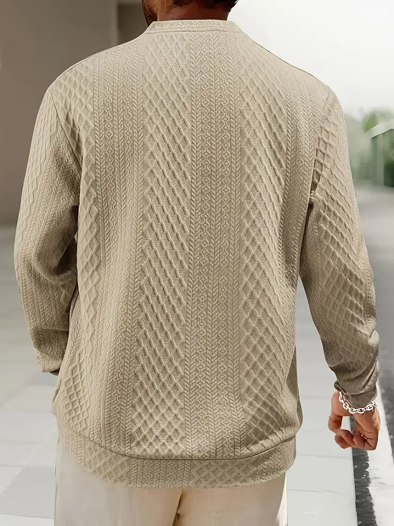 Warriner - Long Sleeve Sweatshirt With Geometric Pattern