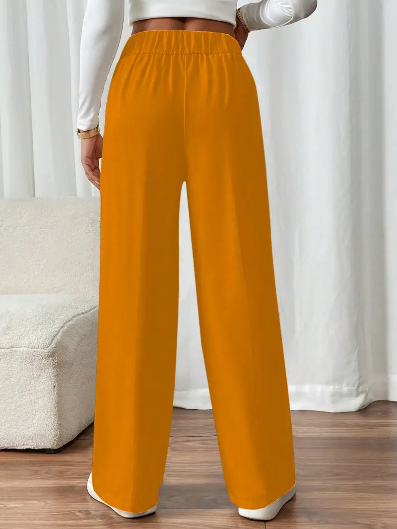 Orvella - Comfortable Wide Leg Pant With Pockets