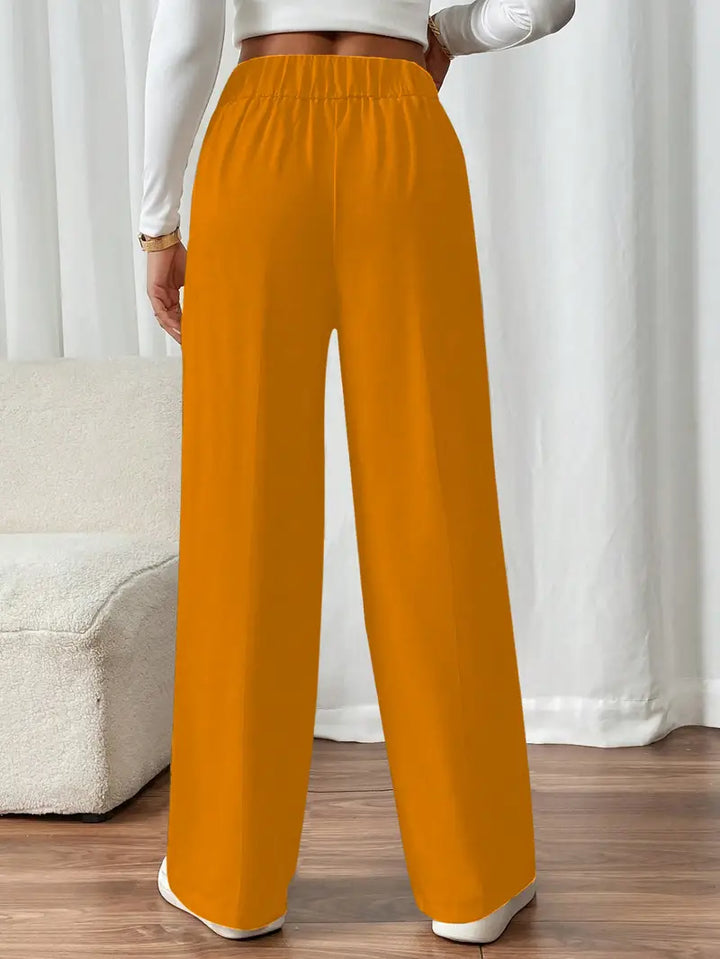 Orvella - Comfortable Wide Leg Pant With Pockets
