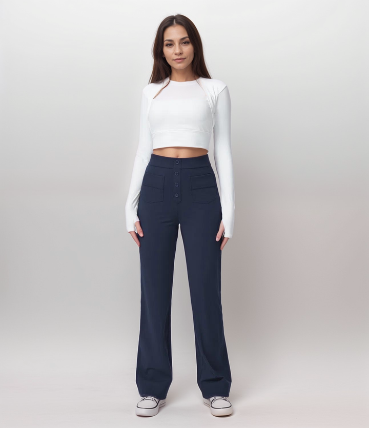 Saundra - Trendy High Waist Sculpt Pant | 1+1 FREE