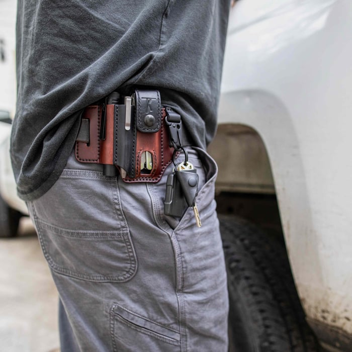 Beltora - Leather Owl Buckle Tactical Multifunctional Belt Cover