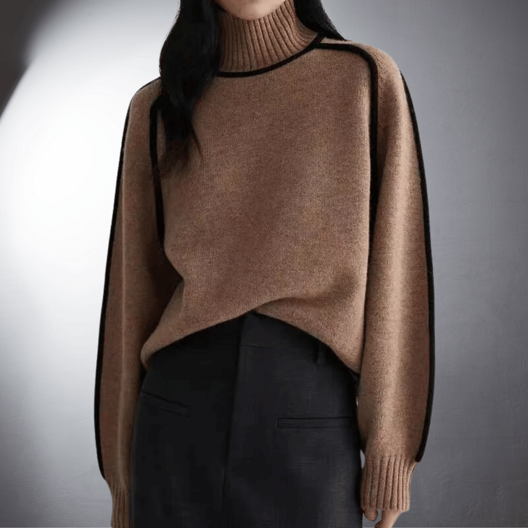 Antje | Organic Turtleneck Sweater With Premium Quality