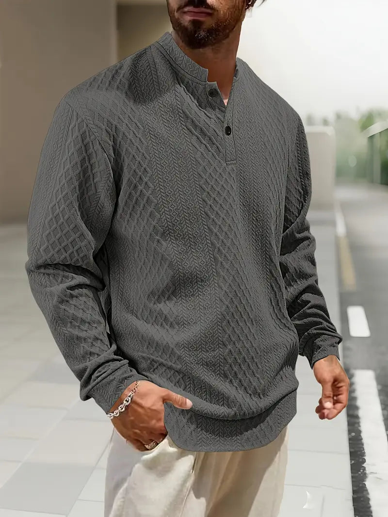 Warriner - Long Sleeve Sweatshirt With Geometric Pattern