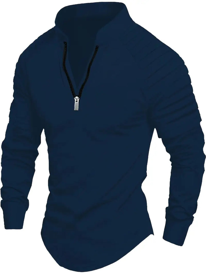 Linwood  - Long Sleeve Polo Shirt With Zipper