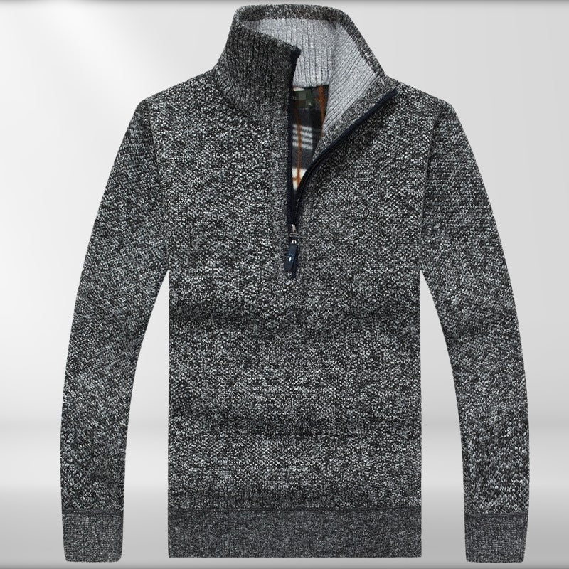 Lewis - Fleece Thicker Half Zipper Sweater