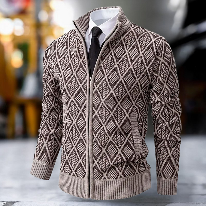 Lorian - Zipper Thick Fleece Warm Cardigan