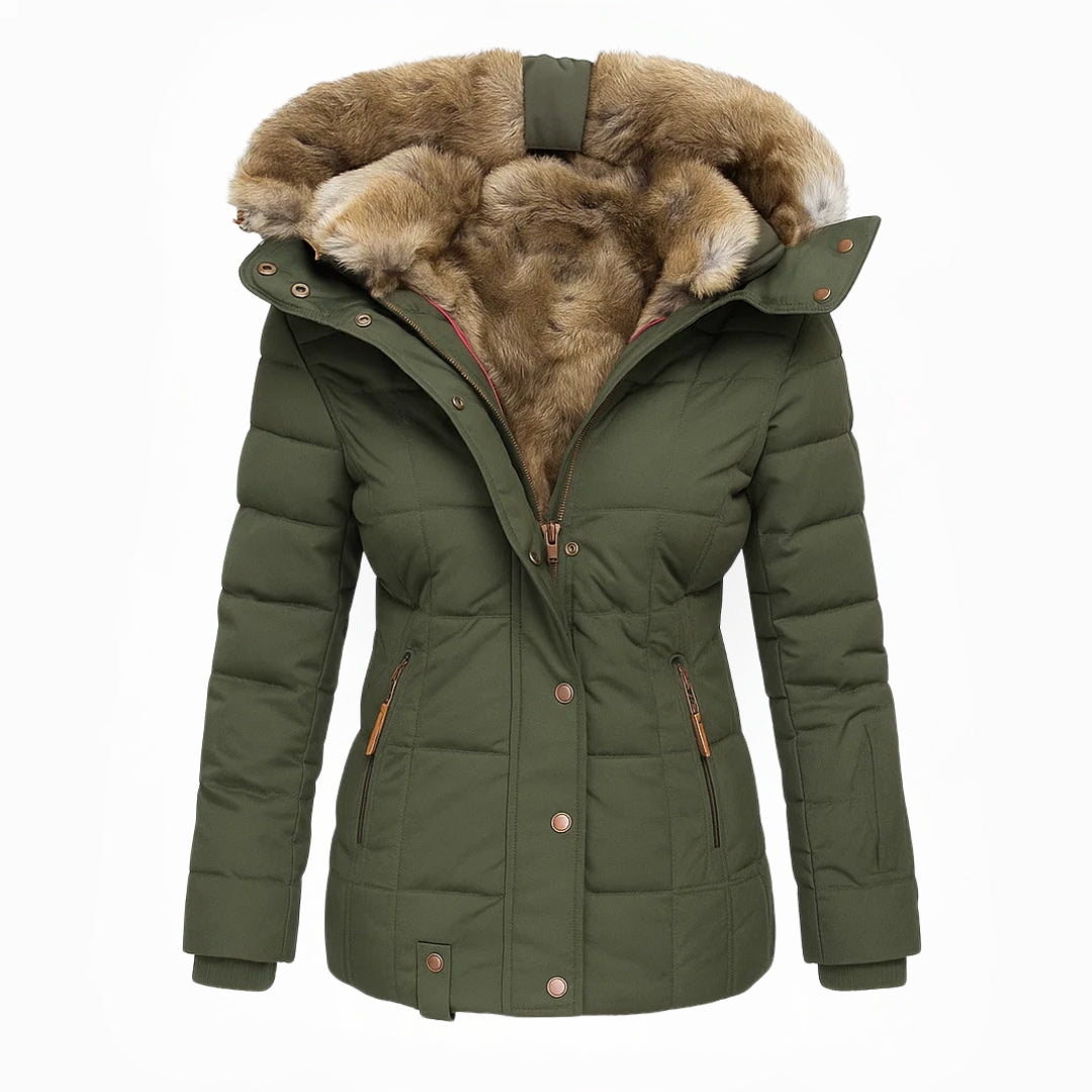 Barbra - Fur Lined Hooded Winter Coat