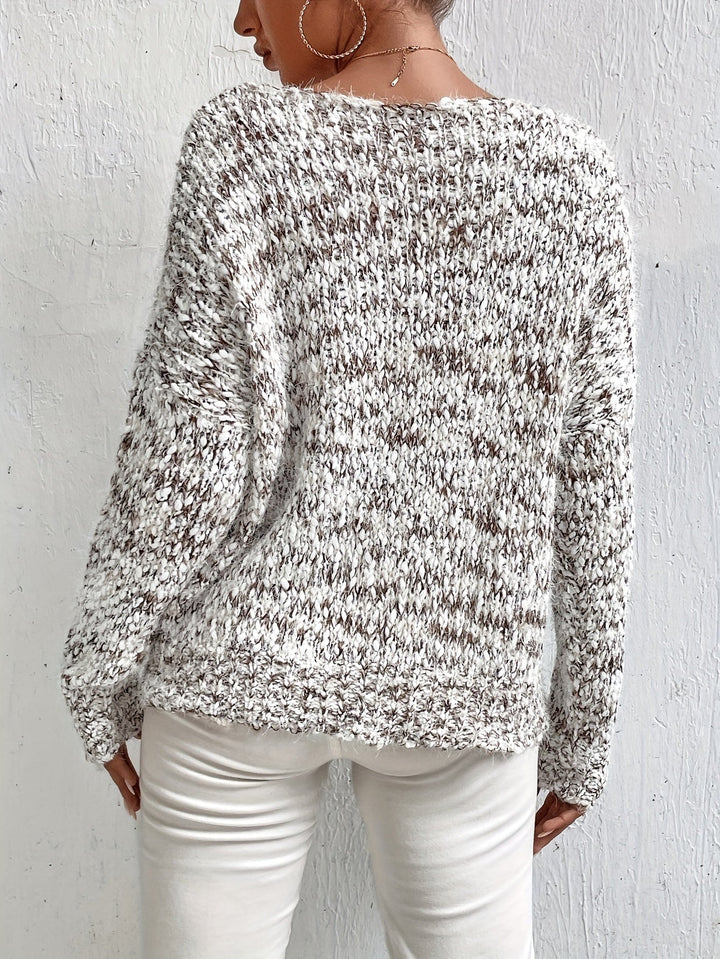 Chryselda - Casual Long Sleeve Knitted Sweater