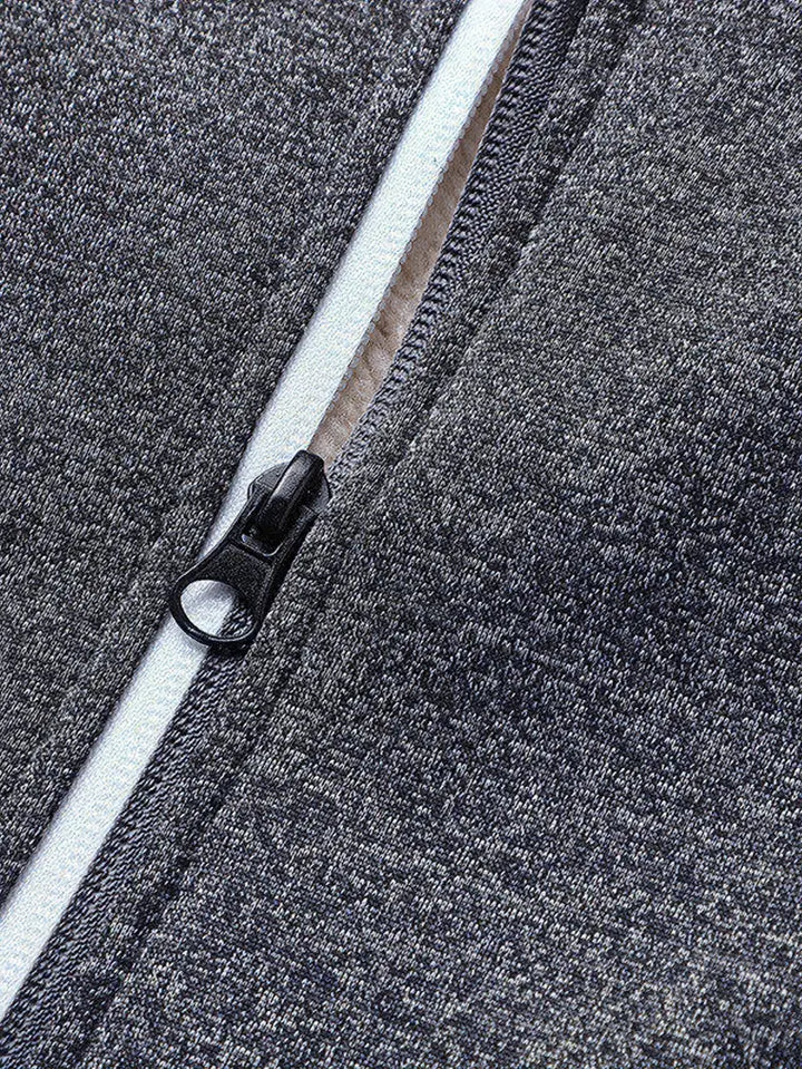 Helge - Casual Long Sleeve Zip-Up Hoodie