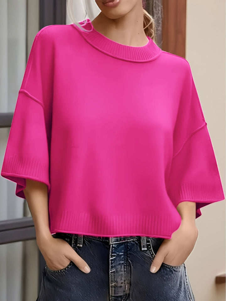 Shilena - Casual Short Sleeve Cardigan