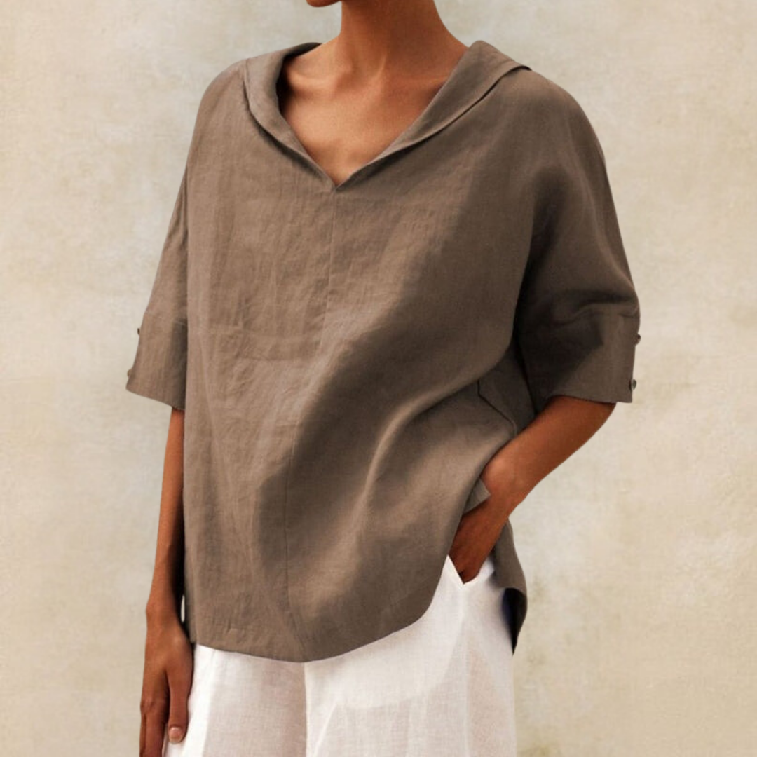Zoe - Casual Loose Fitting Blouse