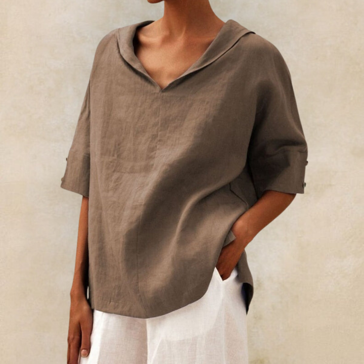 Zoe - Casual Loose Fitting Blouse