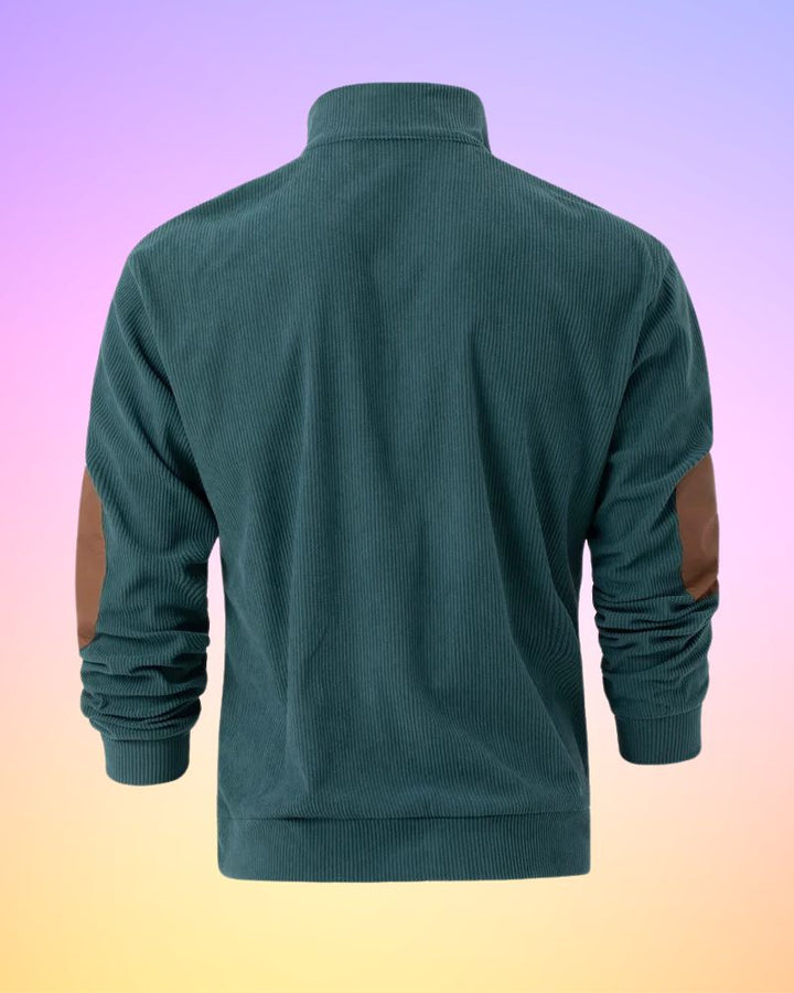 Schorsch - Solid Color Half Open Long Sleeve Shirt