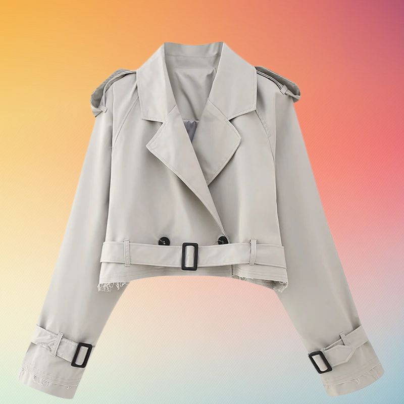 Ulfrida - Cropped Trench Jacket