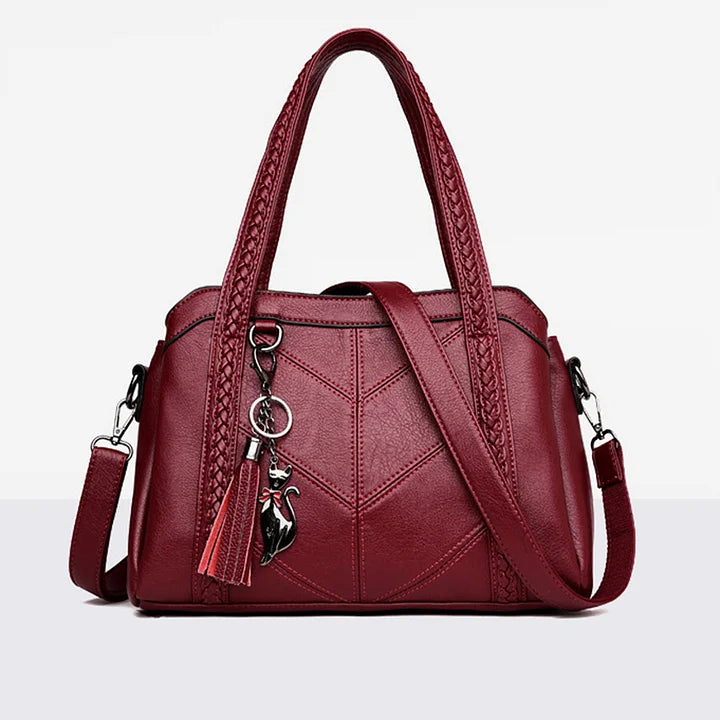 Freja – Leather Handbag with a Large Capacity