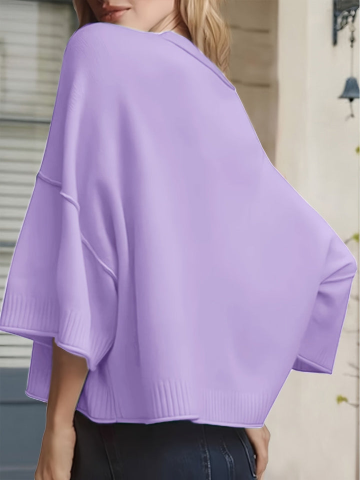 Shilena - Casual Short Sleeve Cardigan