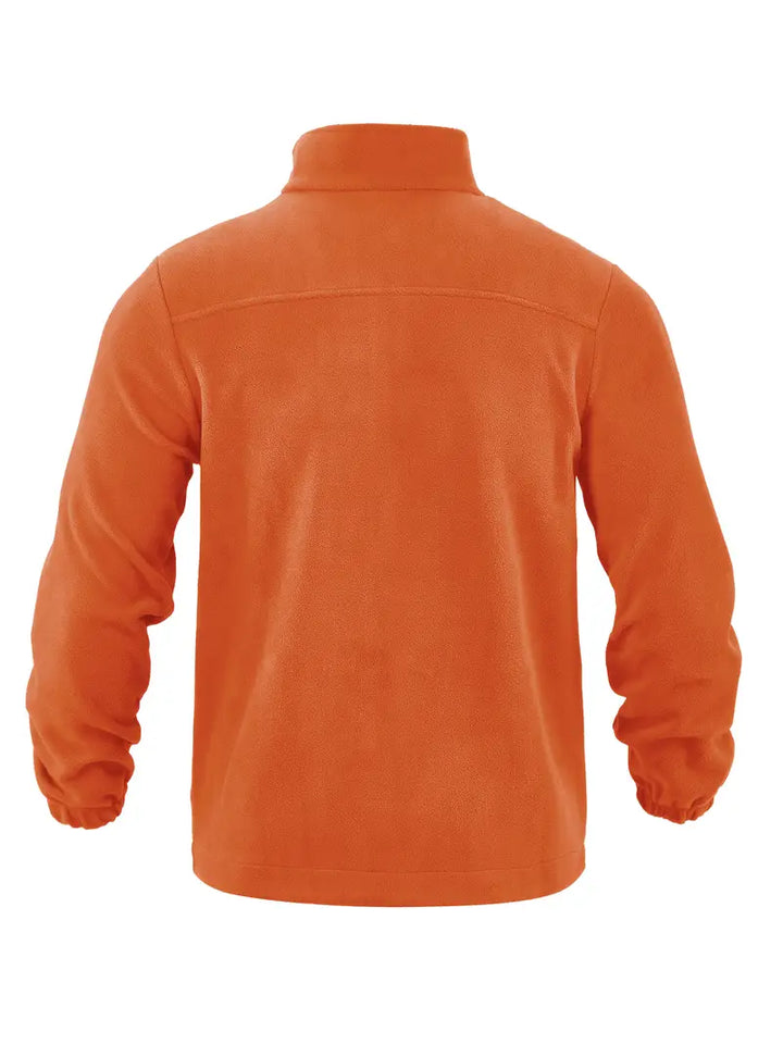 Barron - Casual Zip-Up Fleece Jacket With Pocket