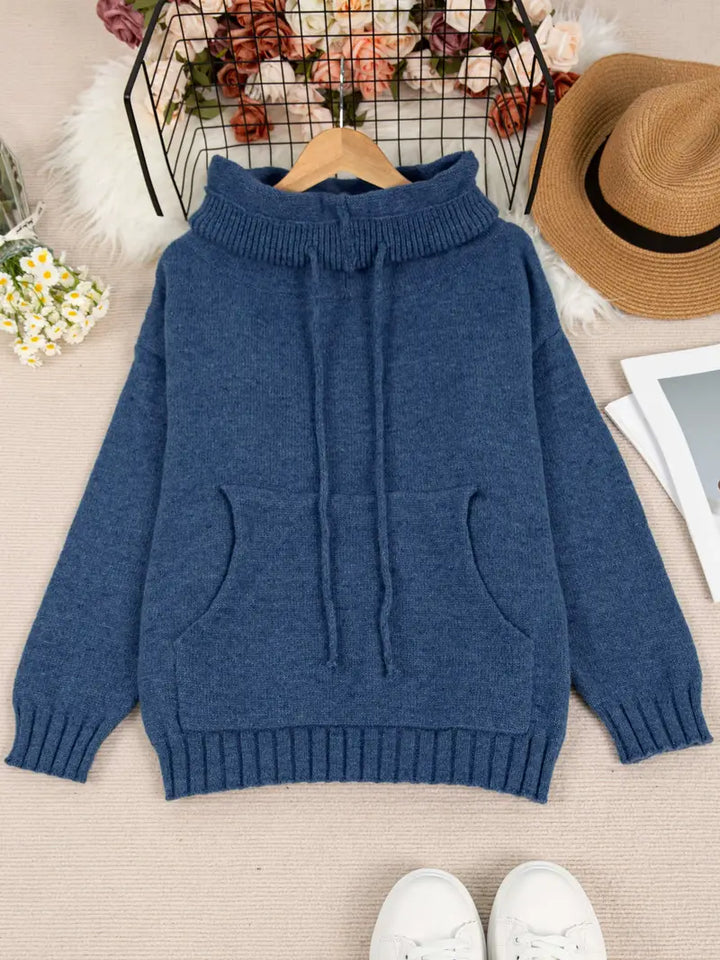 Natala - Knitted Sweater With Kangaroo Pocket