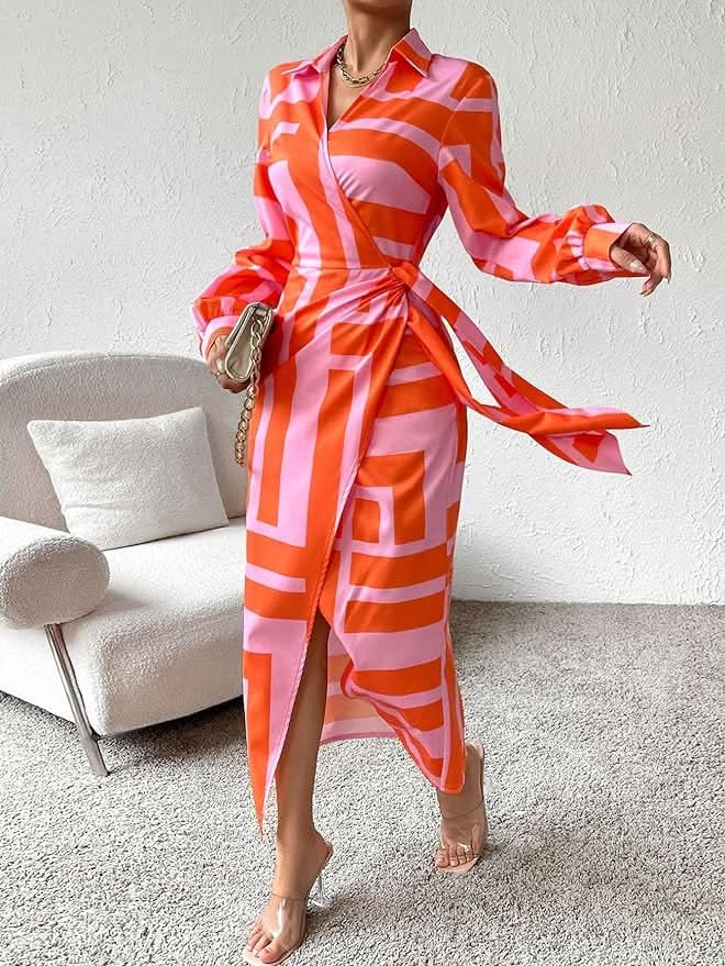 Lorena - Wrap Print Dress