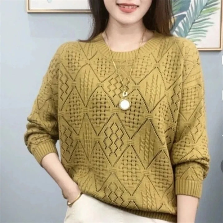 Monica - Loose Knitting Hollowing Sweater