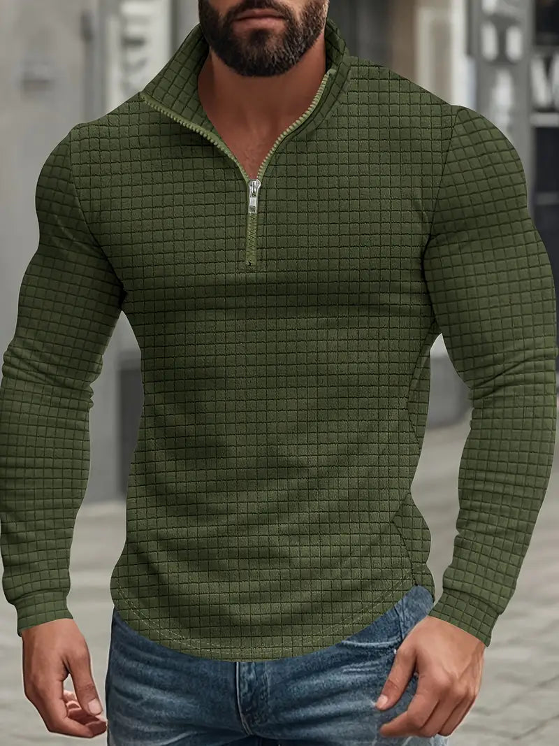 Jarryd - Long Sleeve Sweatshirt With Half Zipper