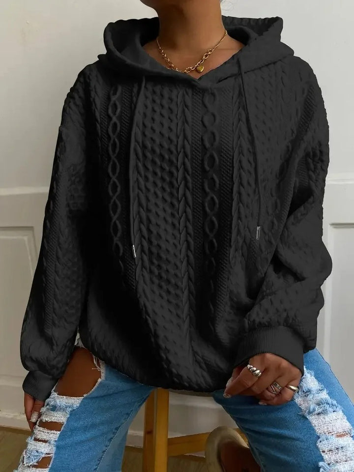 Lorna - Long Sleeve Twist Pocket Fashion Top Sweatshirt