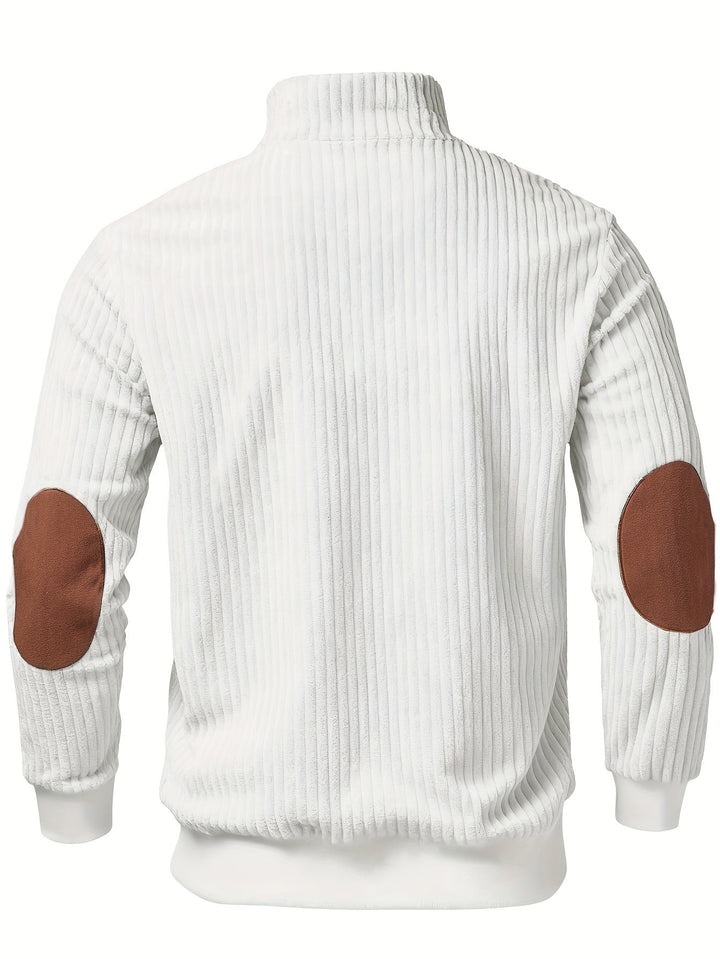 kortez - Casual Knitted Half Zip Sweater