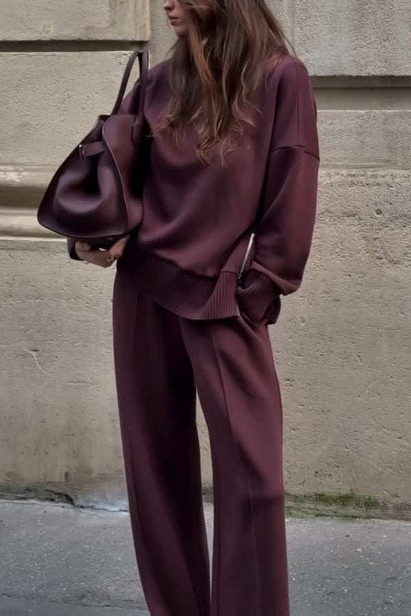 Lysann - Warm Knitted Two Piece Suit