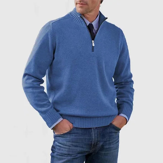 Ben - Fashionable Warm Sweater With Half Zipper