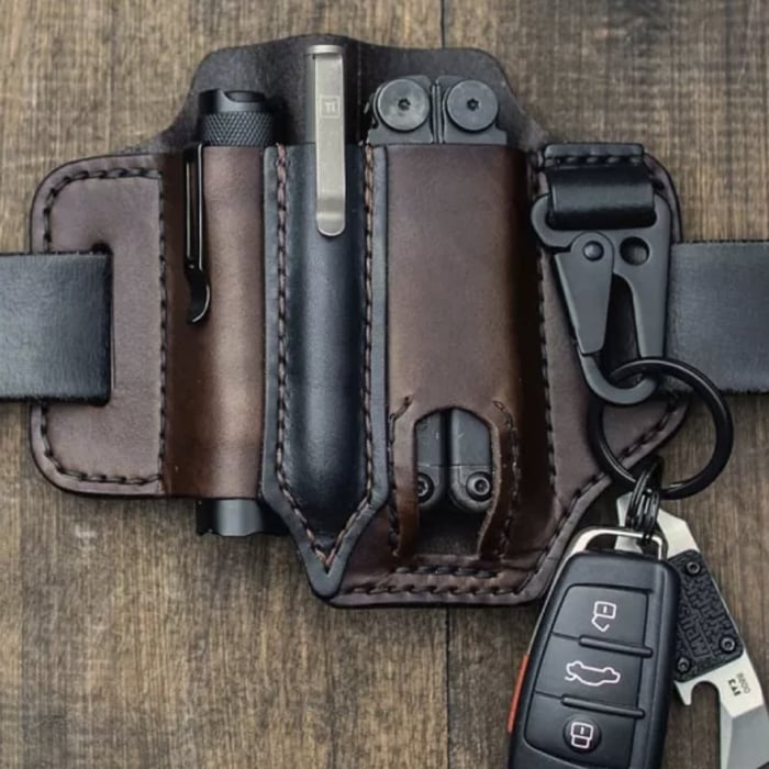 Beltora - Leather Owl Buckle Tactical Multifunctional Belt Cover