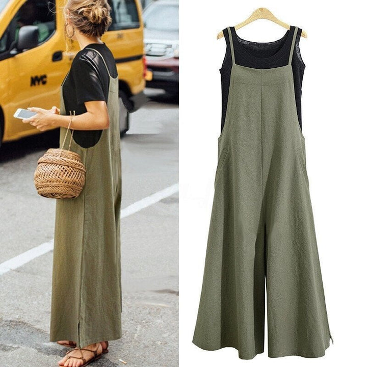 Jurina - Casual Sleeveless Oversized Jumpsuit