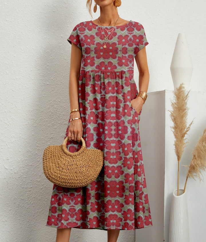 Lovelyn - Elegant Floral Dress