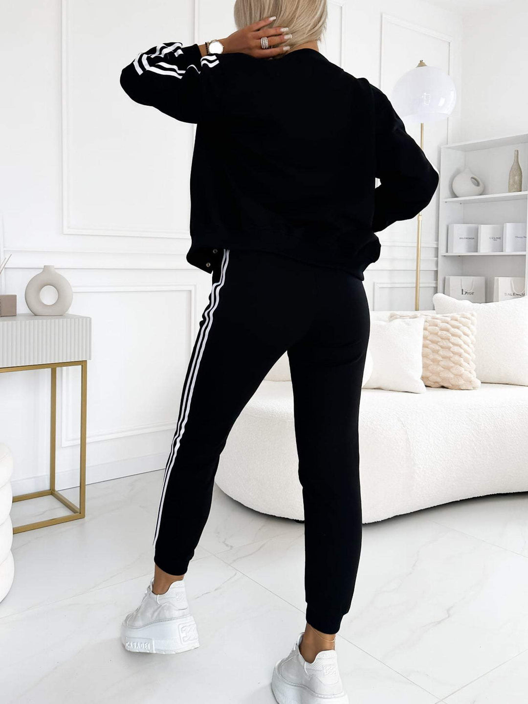 Kendra - Round Neck Jacket and Pant 3 Piece Set
