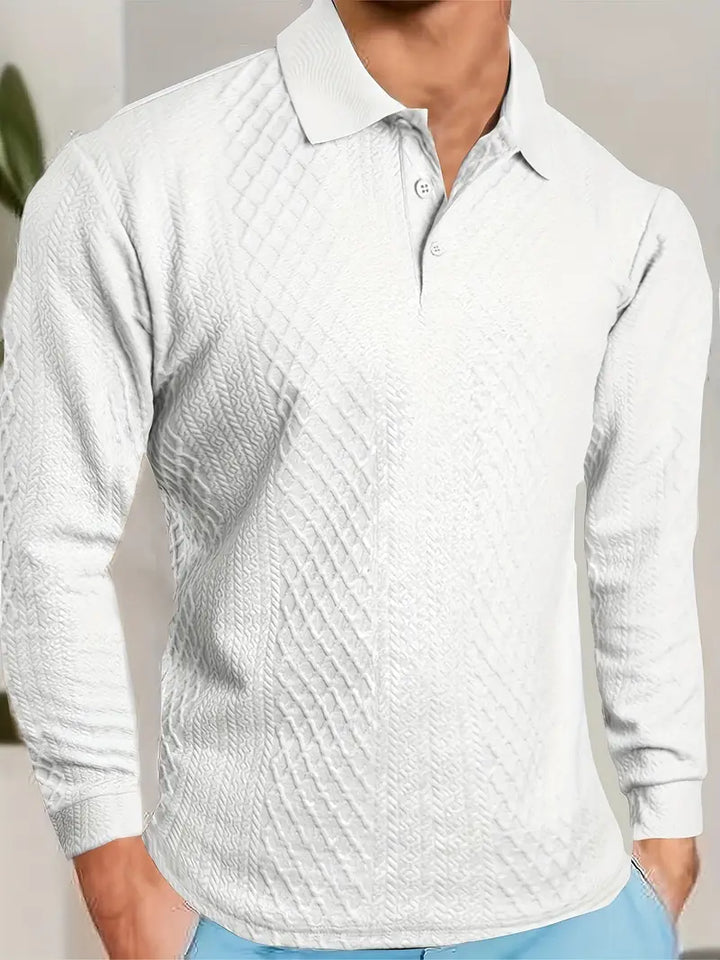 Benoit - Lior Textured T-shirt With Jacquard Collar