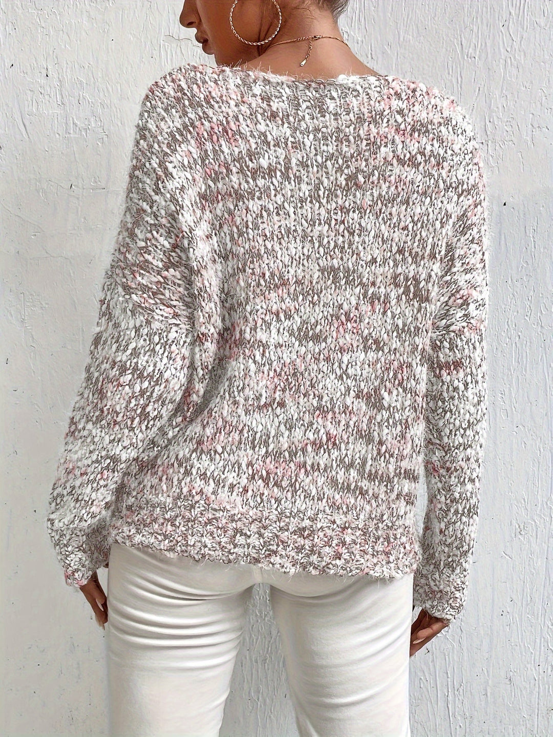 Chryselda - Casual Long Sleeve Knitted Sweater