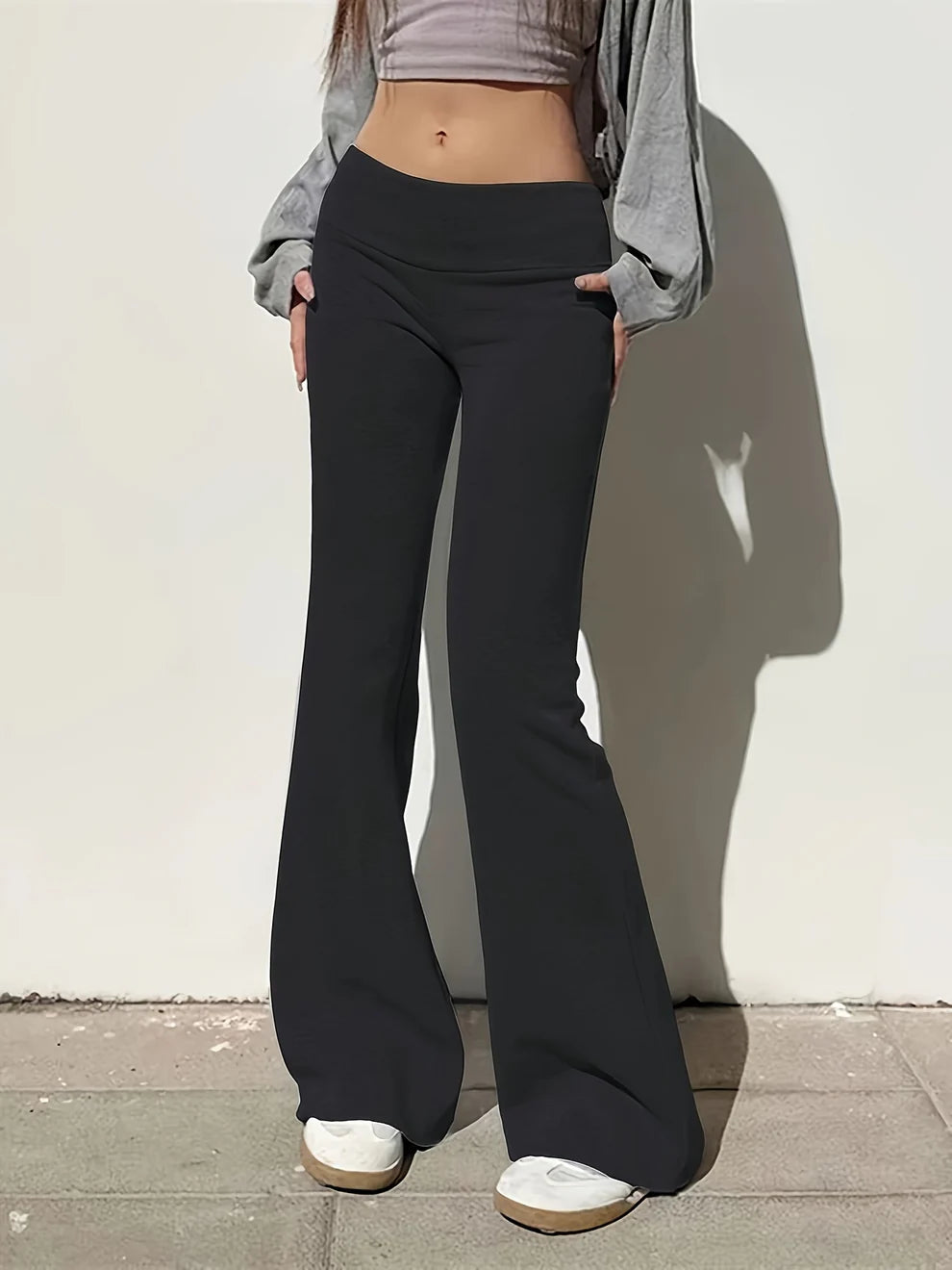 Eefje - Knitted Flared Trousers