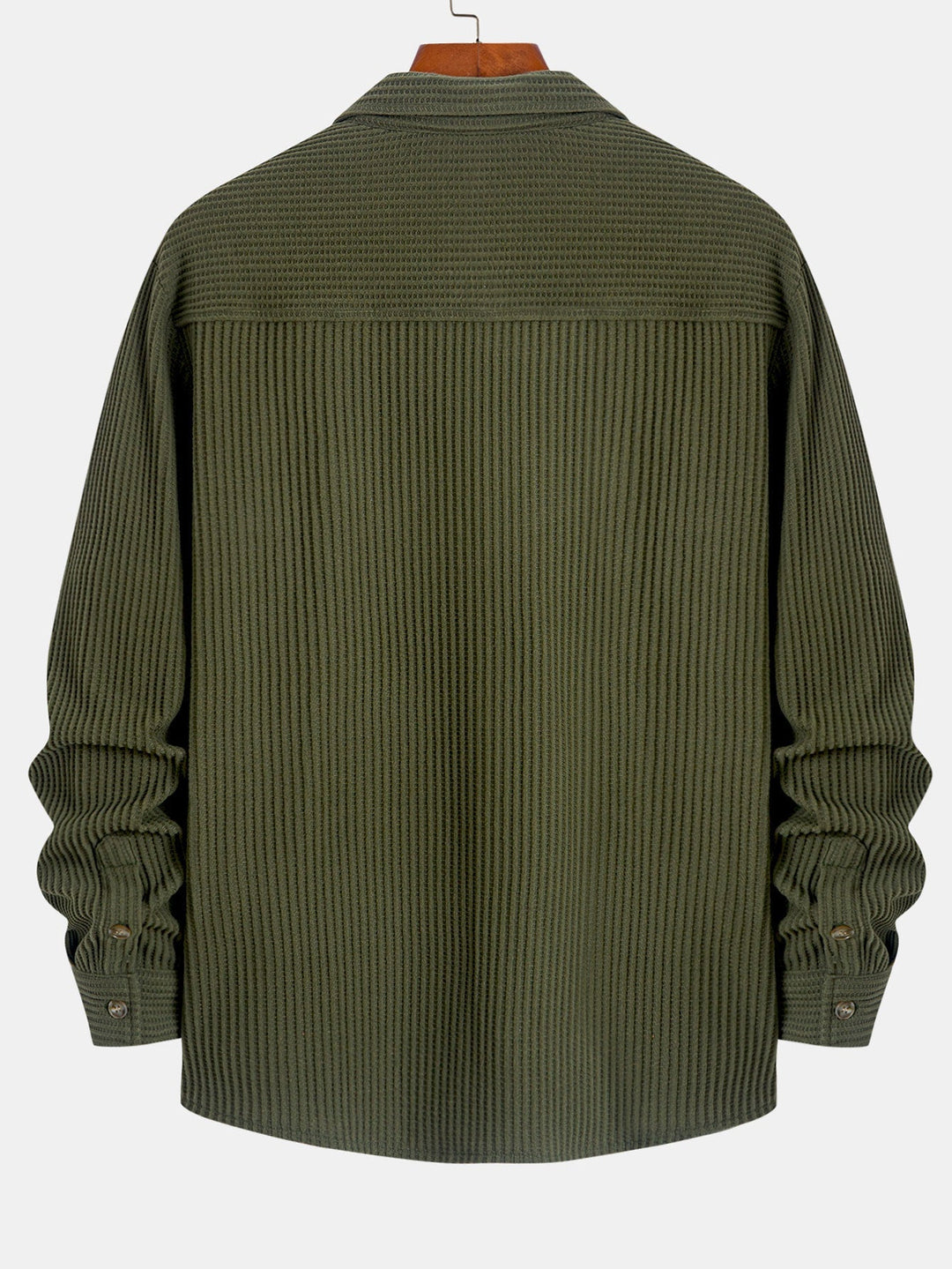 Hadrian - Long Sleeve Shirt With Waffle Texture