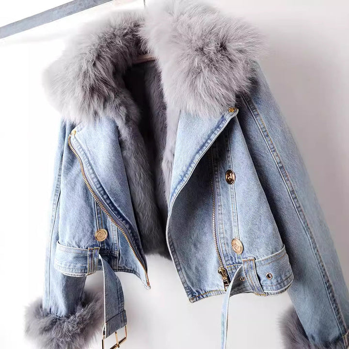 Hilde - Slim Fit Denim With Fur Lining