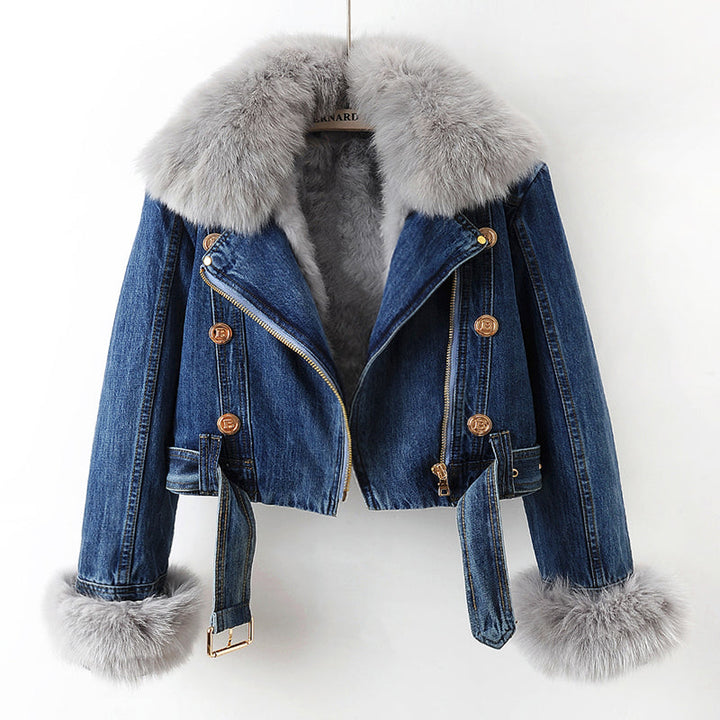 Hilde - Slim Fit Denim With Fur Lining