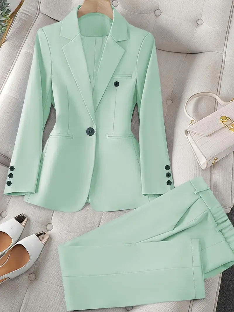 Tazmin - Elegant Jacket And Pant Suit