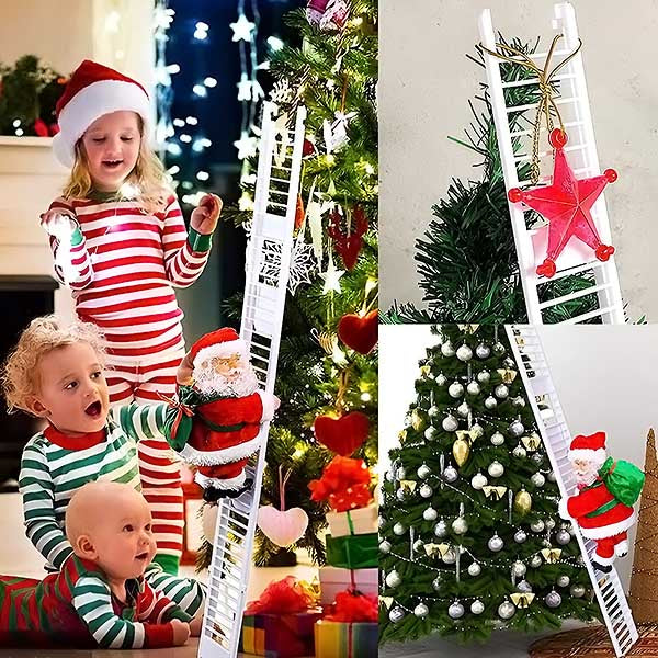 ClimbingLadder - Santa Claus Climbs up the Ladder