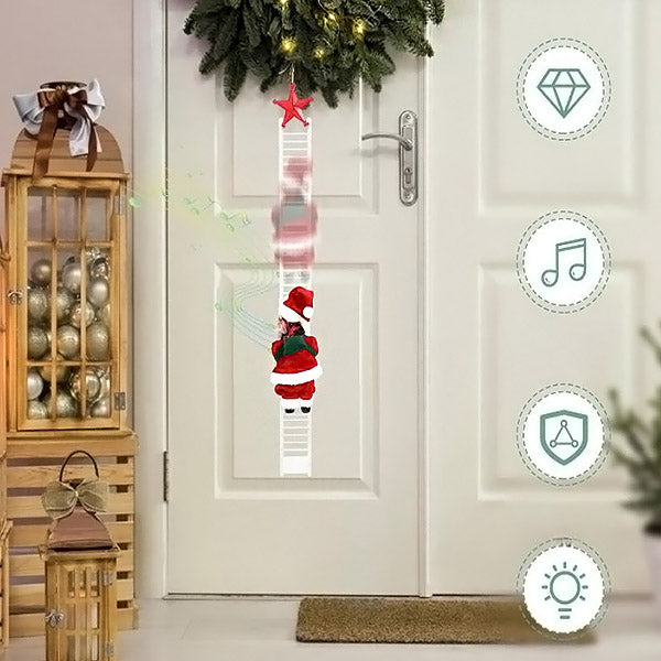 ClimbingLadder - Santa Claus Climbs up the Ladder