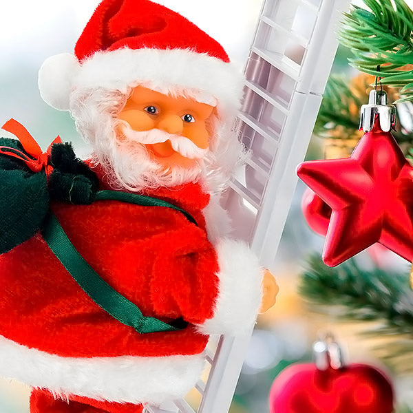 ClimbingLadder - Santa Claus Climbs up the Ladder